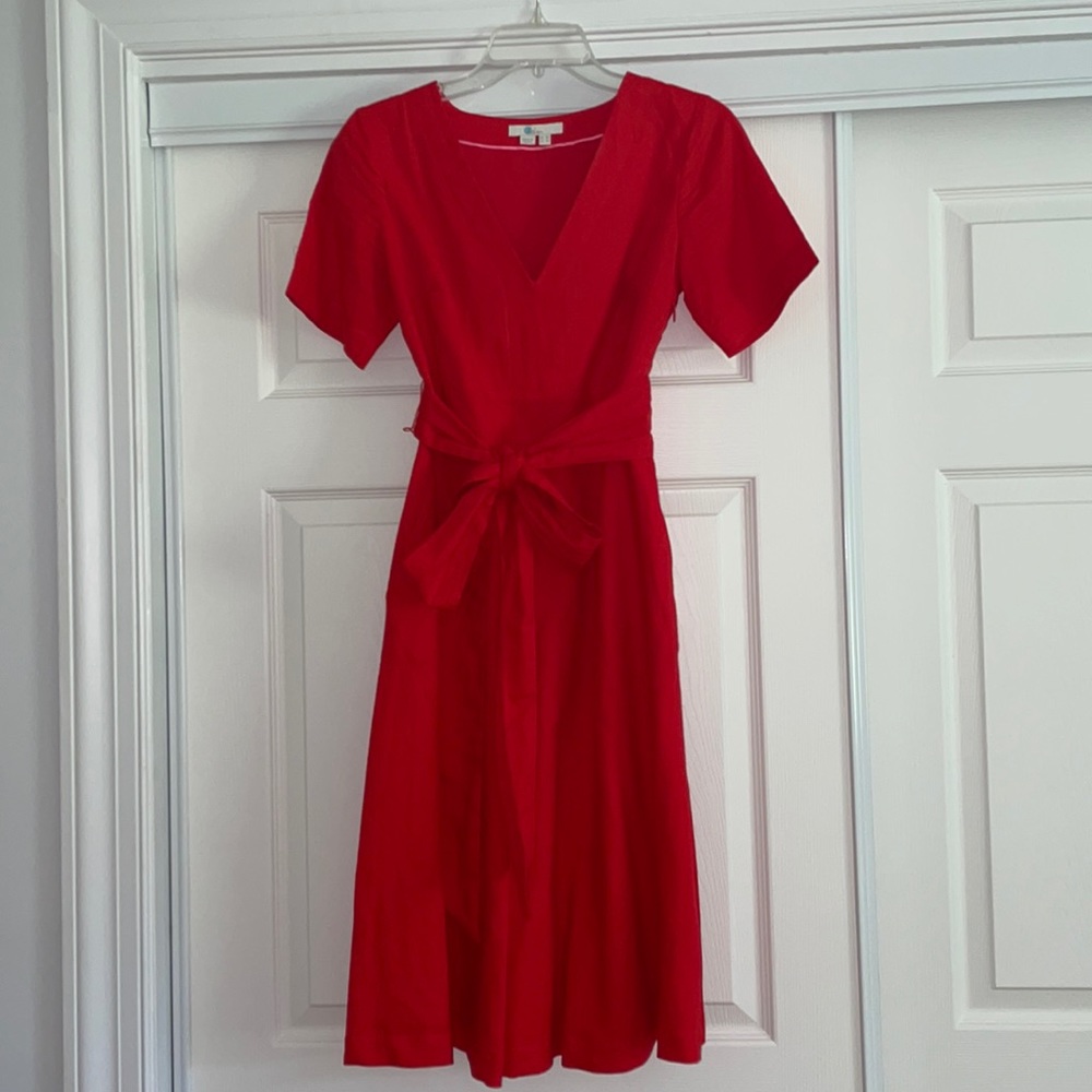 Linen Biden Midi Dress
